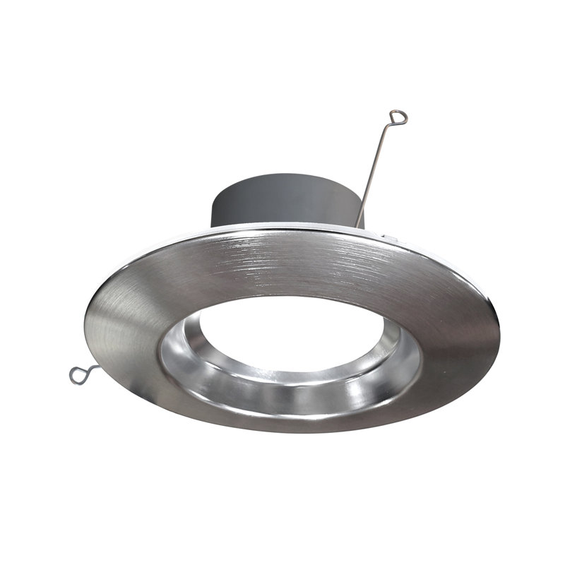 Plafonnier encastré 7,38 po à intensité variable DEL, Nickel, 853, 2700 K