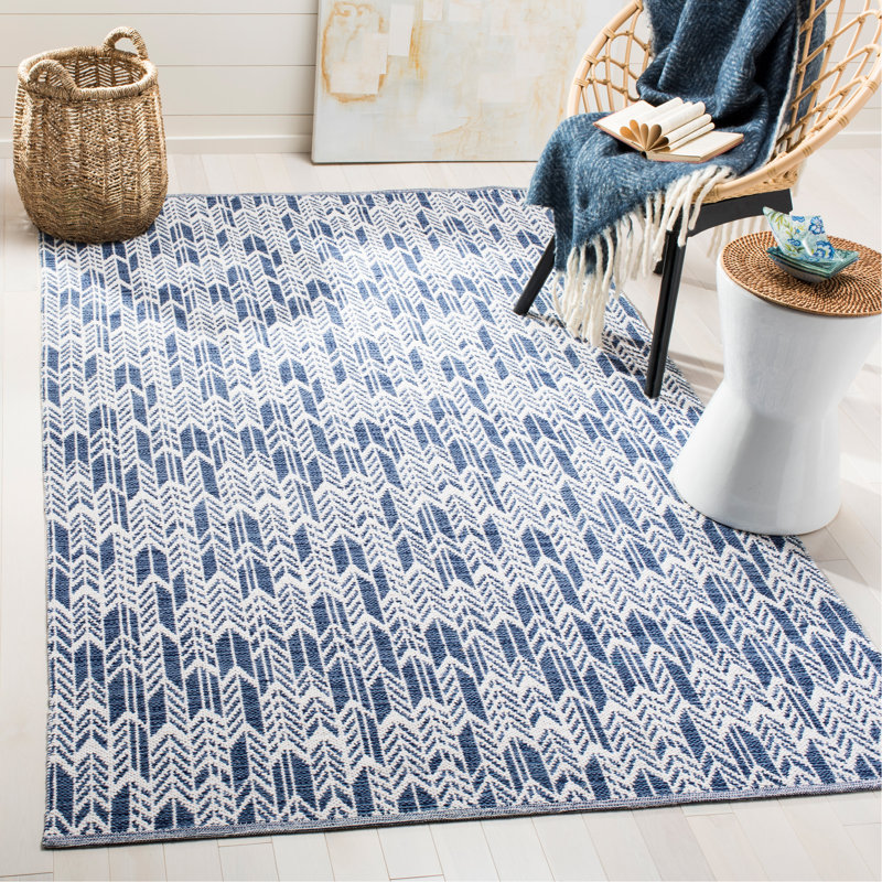 Paz Hand Woven Performance Chevron Rug, Rectangle 8' x 10'