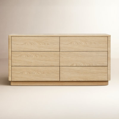 Mille 60" Walnut Double Dresser