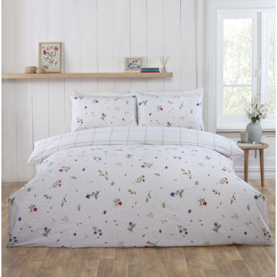 Cotton Floral Duvet Cover Set with Pillowcases Included