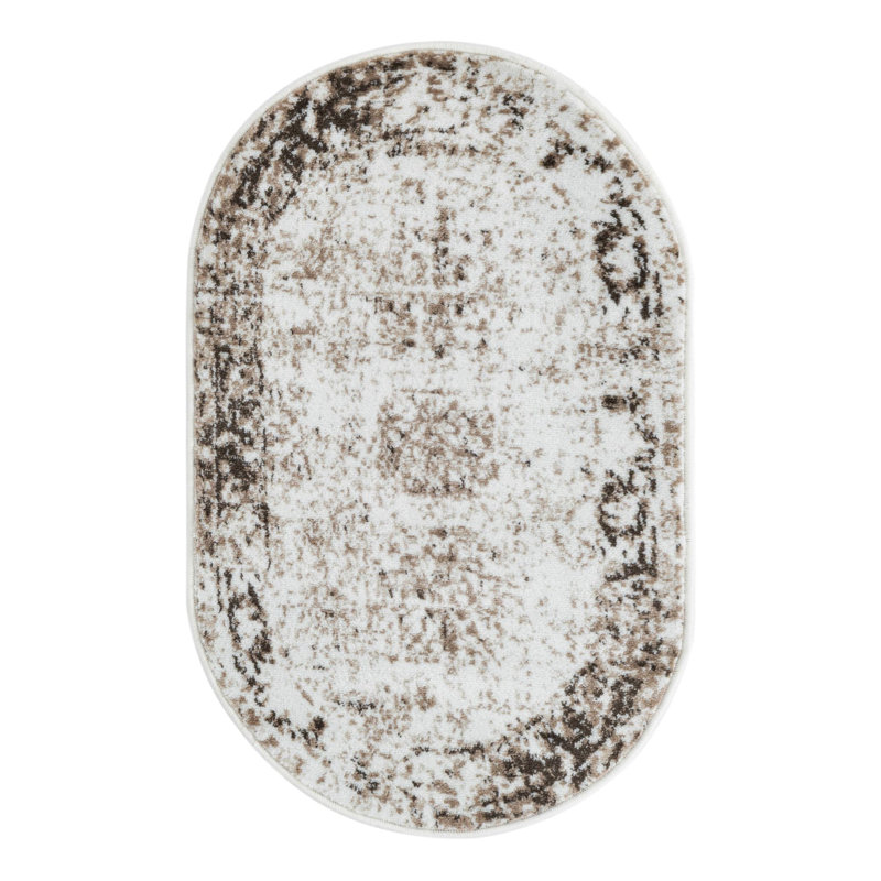 Tapis Brandt, Non, Beige /Brun clair, Ovale 2 pi x 3 pi 2 po