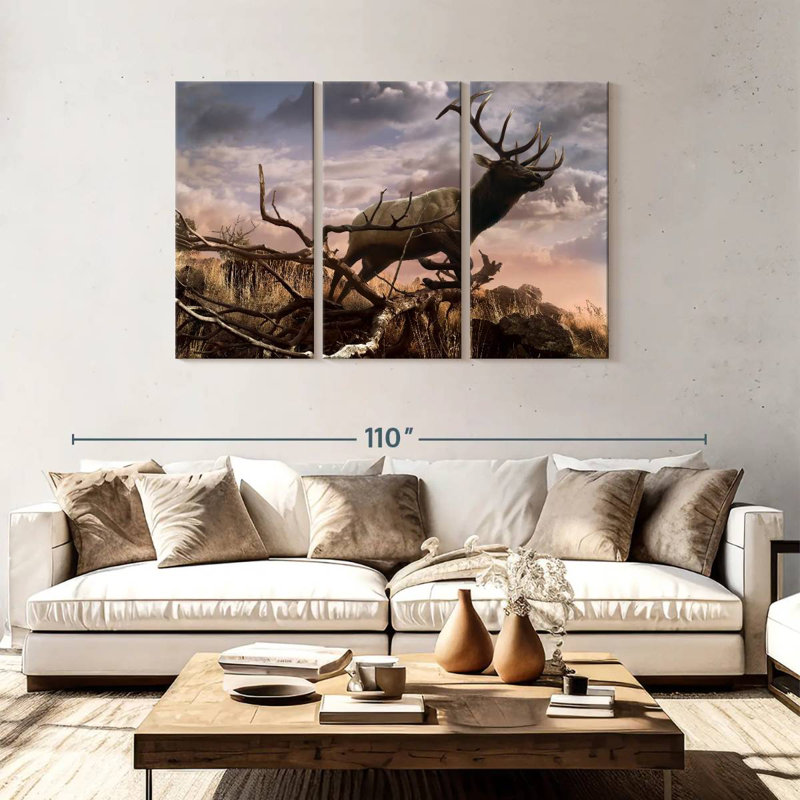 Elk Adventure, 48" H x 74" W