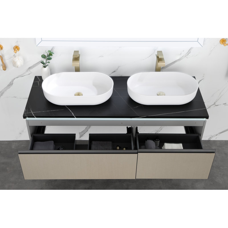 Meuble-lavabo pour salle de bain, Blanc