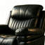 Fauteuil inclinable manuel en similicuir de 40 po de largeur, dossier et accoudoirs rembourrés-1014618835