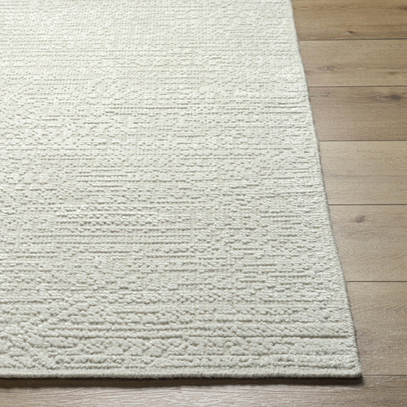 Hand Knotted Wool Area Rug, Rectangle 5' x 7'6"