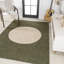 Tapis vert / crème à pois géométriques Cirkel-1136094778