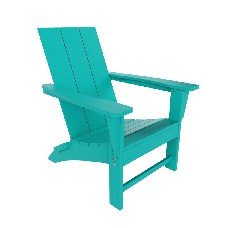Chaise Adirondack pliante en plastique PEHD Joubert, Turquoise