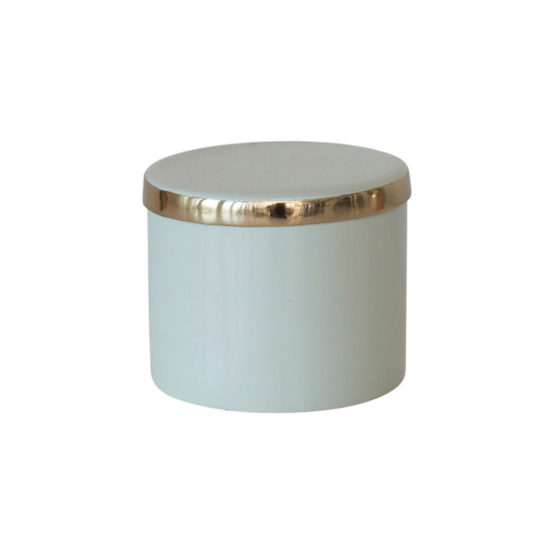 Decorative Enameled Metal Box