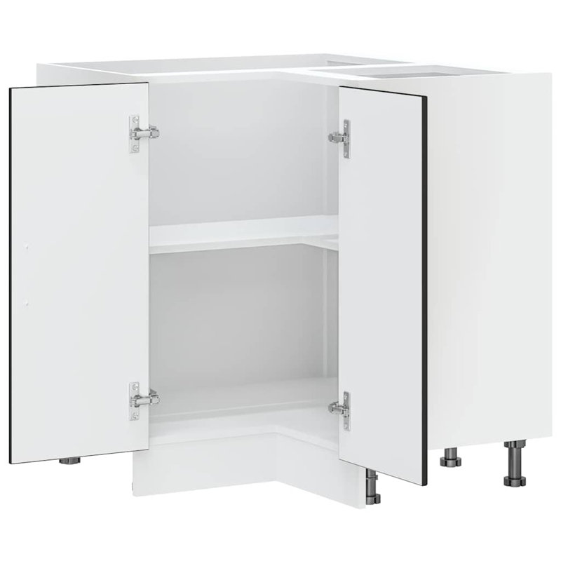 Armoire de cuisine en bois d'ingénierie vidaXL, Noir