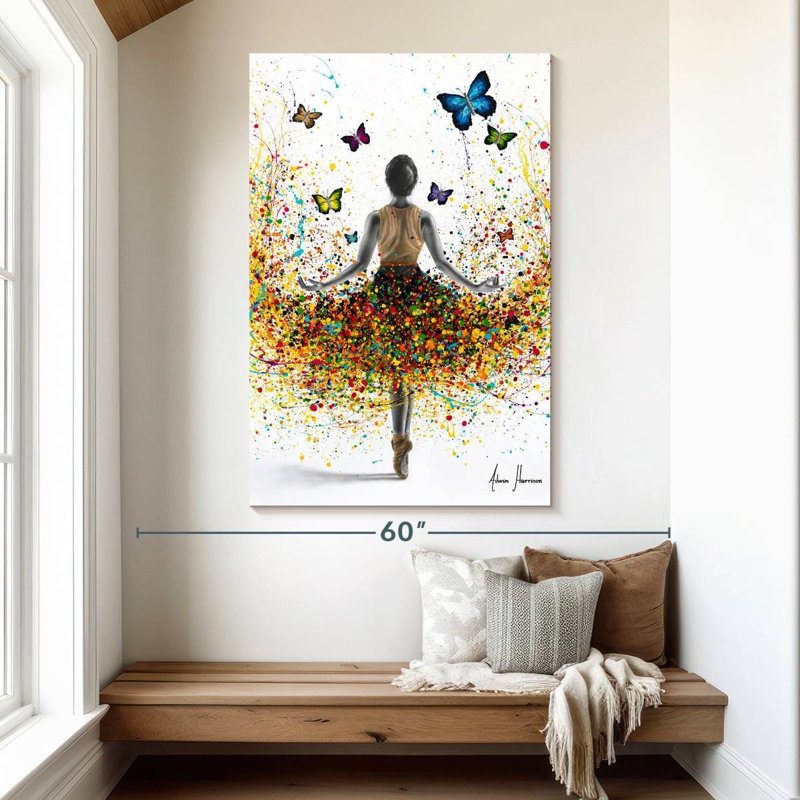 Ballerine Enn Rainbow Butterfly, H 51 po x l 34 po