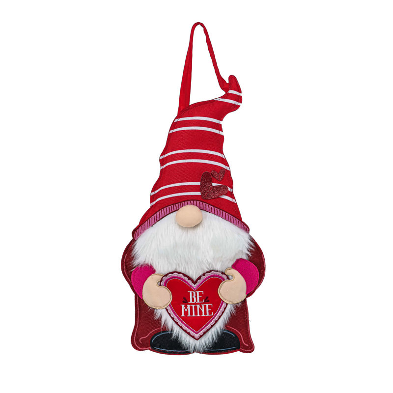 Décoration de porte gnome de la Saint-Valentin
