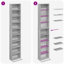 175 cm H Media Shelves-903871864