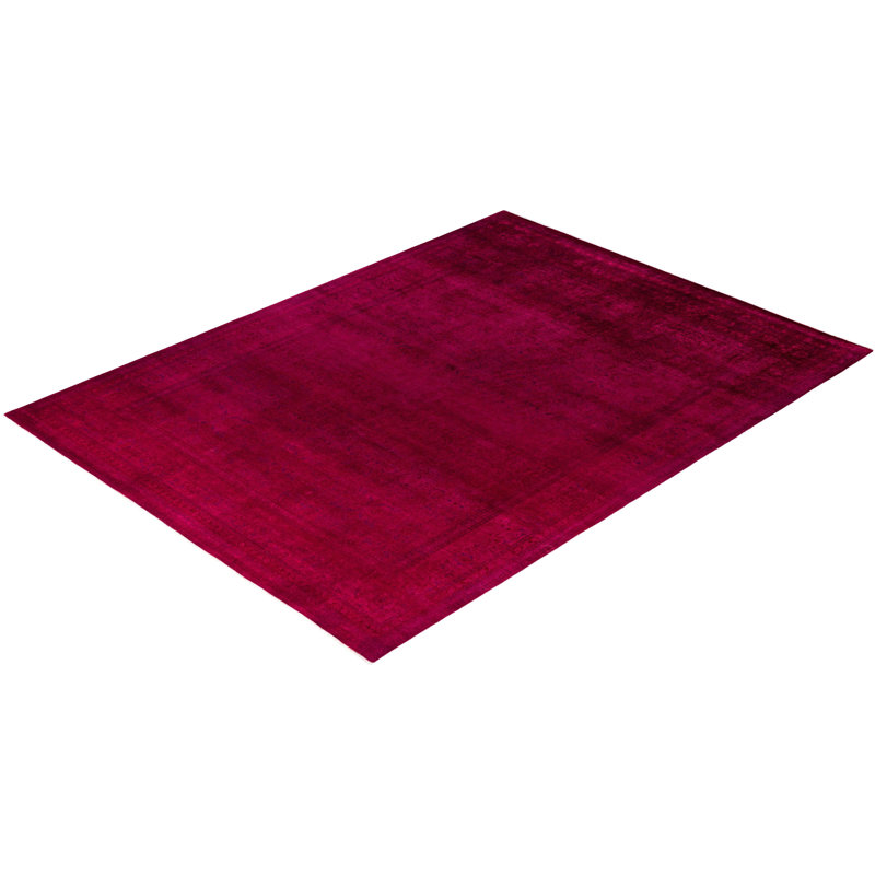 Overdyed One-of-a-Kind 9' 3" X 11' 10" Hand Knotted Area Rug
