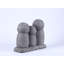 Praying Lucky Japanese Jizo Family Statue