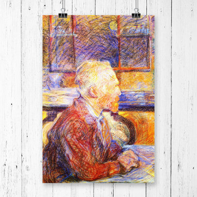 Henri de Toulouse Lautrec Portrait of Vincent Van Gogh - Frameless Print