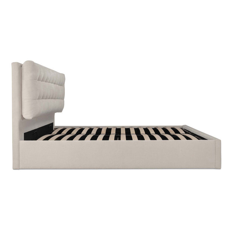 Sebastion Storage Bed, King, Cream