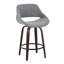 Tabouret de comptoir Mid-Century moderne à hauteur fixe avec pivot-133677156