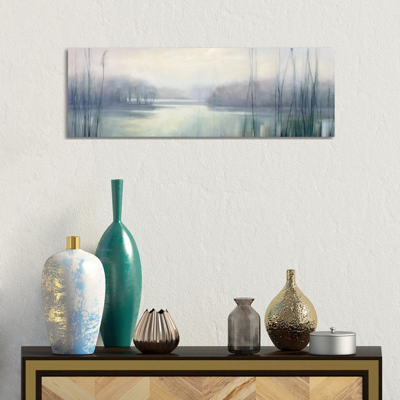 Baldwinsville Misty Memories by Julia Purinton - Wrapped Canvas Panoramic Print, 30.48 cm H x 91.44 cm W x 1.91 cm D