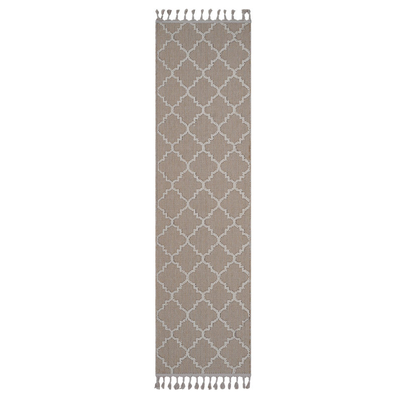 Collection Trellis Indoor/Outdoor Area Rug, Runner 2'2" x 8'