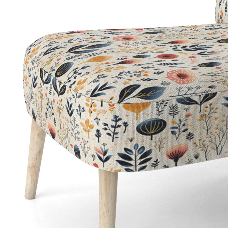 Soft Botanical Hues - Chaise d'appoint rembourrée