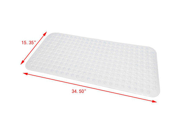 Gorilla Grip Shower and Bath Mat 35 x 16 - Clear