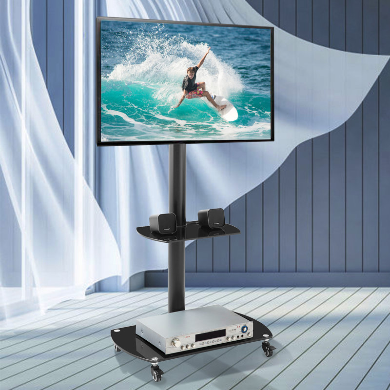 Fairholme Ebern Designs Multi-Screen Single Screen Floor stand mount Electronic Mount