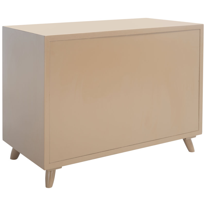 Damanpreet 35.4'' W 3 - Drawer Dresser, Taupe