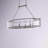 Ferris 6 - Light Mottled Silver Kitchen Island Pendant