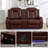 73.5" Power Recliner With Middle Console,LED Lighting Loveseat-2015921506