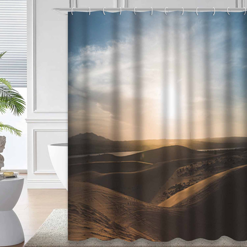 Rideau de douche Vietnam Desert Sunset, L 72 po x l 84 po