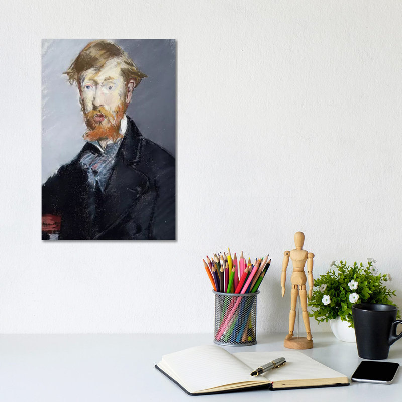 George Moore by Edouard Manet - Wrapped Canvas Painting, 30.48cm H x 20.32cm W x 1.91cm D