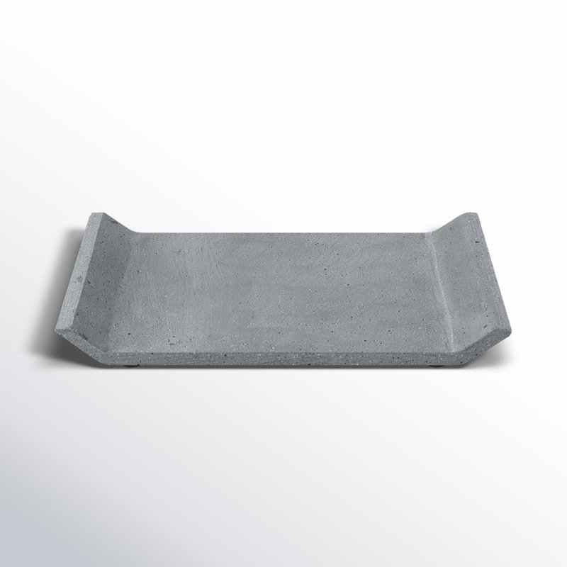 MOON Coffee Table Tray, Dark Gray, 0.98" H x 11.81" W x 7.87" D