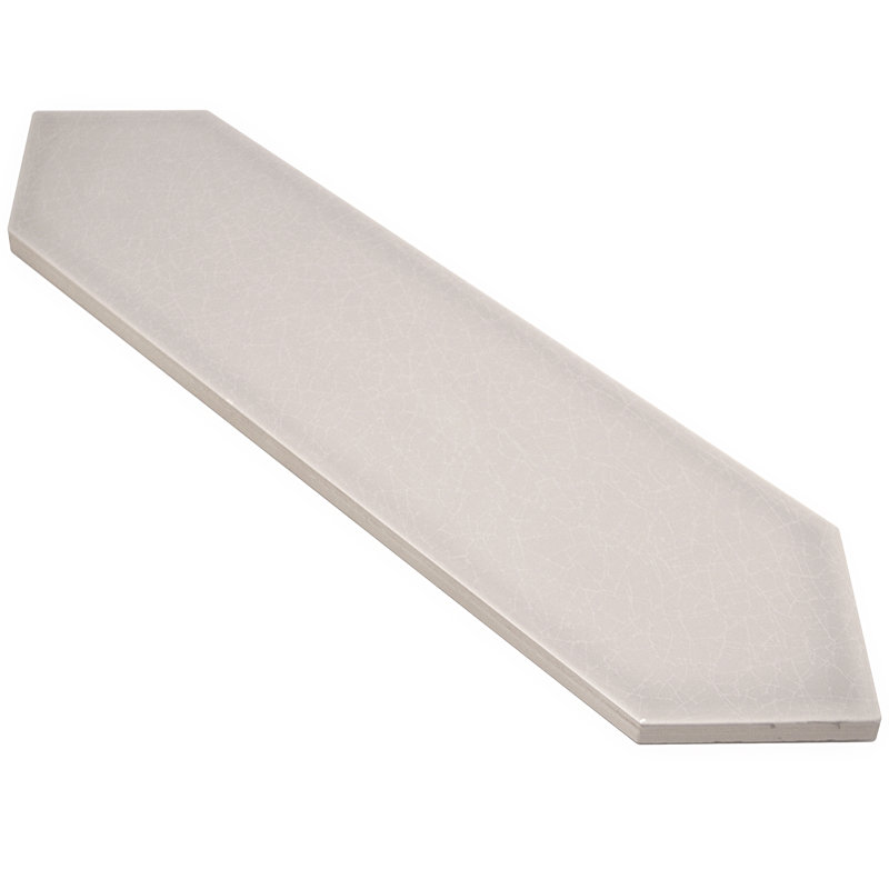 Saloni 3" x 12" Ceramic Subway Tile, Gray