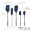 Ensemble de 5 spatules en silicone Tovolo Flex-Core avec poignées en acier inoxydable-63383740