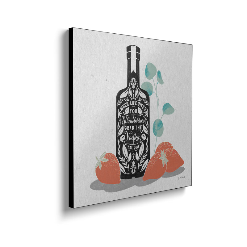Toile en métal Steemplix - Fruit Spirits Vodka par Becky Thorns - impression d'art mural