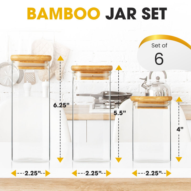 Glass Jar - Set of 6