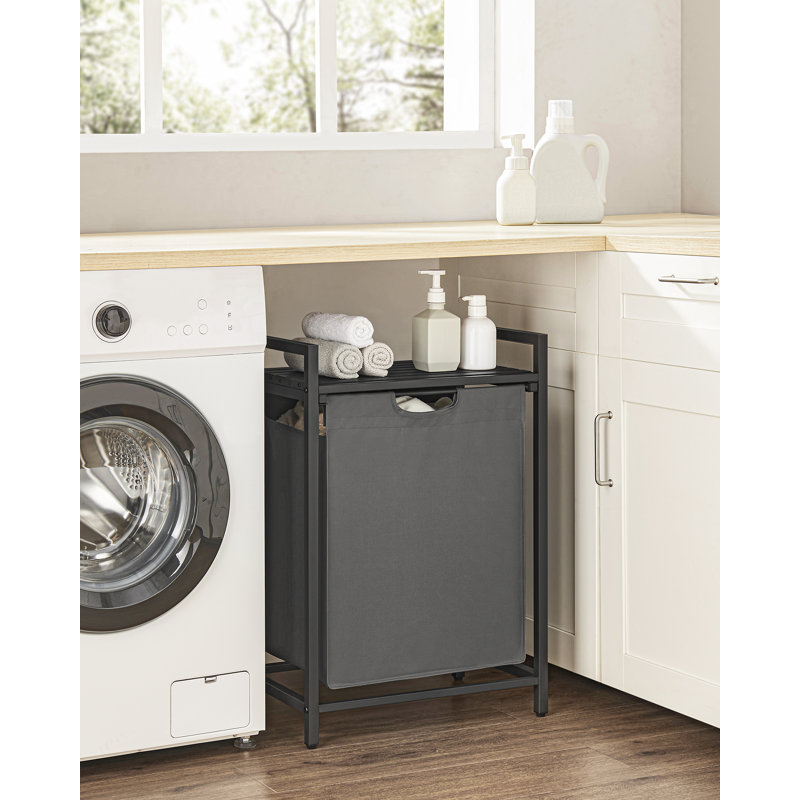 Laundry Hamper, Black/Grey