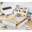 Lit plateforme double avec rangement escamotable-1324789397