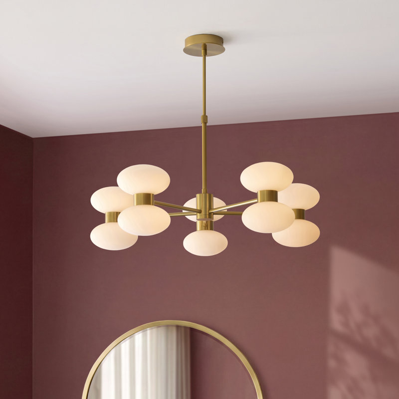 Jerri 10 - Light Sputnik Chandelier, Clear Glass