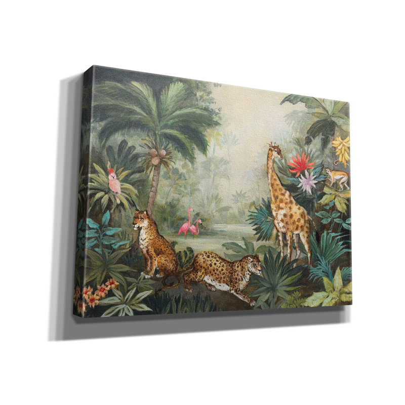 Toile épique «Jungle Life» par Julia Purinton, H 12 po x l 16 po x P 0,75 po
