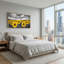 Tournesol sur toile encadrée, ensemble de reproductions d'art sur toile encadrées de 1 pi 48 po x 24 po-1328484097