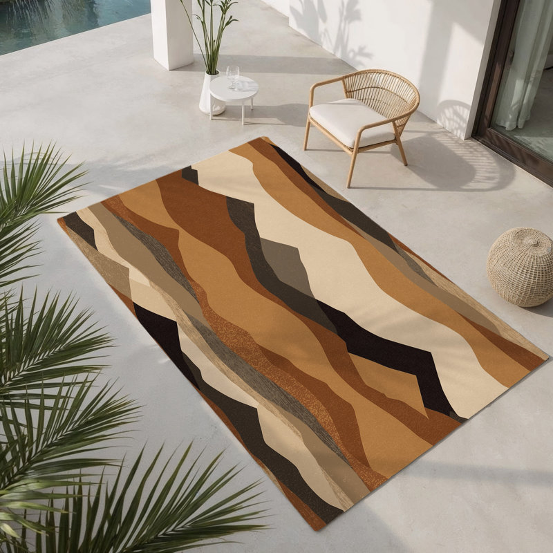 Tapis intérieur et extérieur Twilight Peaks, Rectangle 1 pi 6 po x 2 pi 6 po