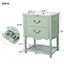 Meuble-lavabo de 24 po avec tablettes ouvertes et deux tiroirs-1906412676