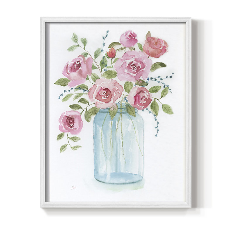 Adorable I, reproduction encadrée - bois massif, Blanc, H 14 po x l 11 po