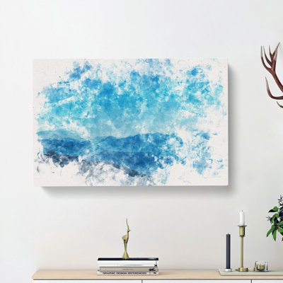 Blue Mountain Range In Annecy France - Wrapped Canvas