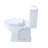 TOTO® Connelly® Two-Piece Elongated Dual-Max®, Dual Flush 1.28 and 0.9 GPF Universal Height Toilet with CEFIONTECT, Cotton White-17017190-67228085