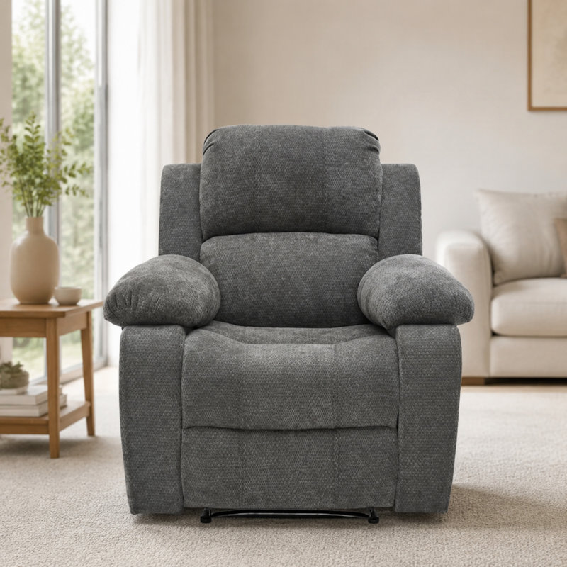 Canapé inclinable, Gris foncé antique