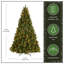 Carolina Extra Full Green Tree Family Flocked/Frosted Christmas Tree and Pinecones-1687330706