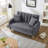 Charming Velvet Tufted Loveseat for Compact Living Spaces, Enhancing Comfort and Style-1437455759