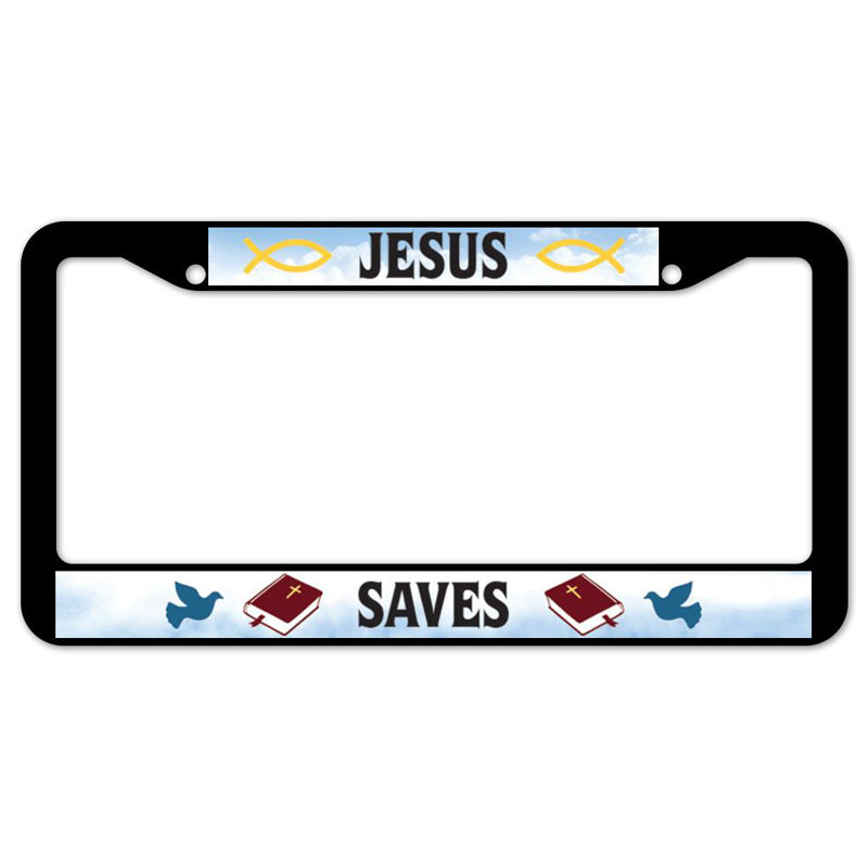 Jesus Saves Plate Frame